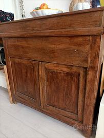 Madia in legno massello stile rustico