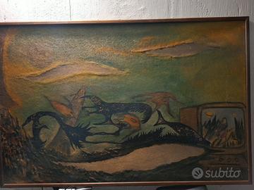 Dipinto Surrealista anni 50