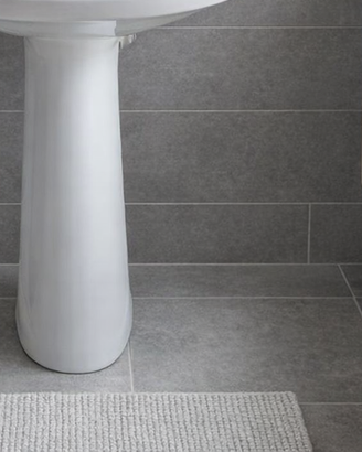 Colonna da Bagno in Ceramica Bianca Lucida H 71 cm