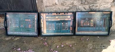 vassoi in legno decorati