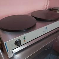 Piastra Crepes professionale doppia