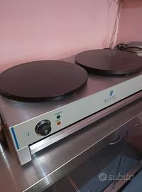 Piastra Crepes professionale doppia