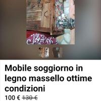 Mobile di legno massello