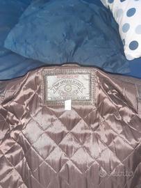  giubbotto  in pelle invernale armani jeans 
