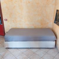 Letto singolo con secondo letto estraibile