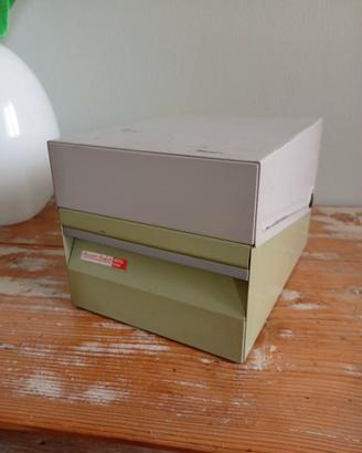 schedario da tavolo vintage buffetti anni 70 0366