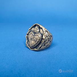 ANELLO "PIETRO FERRANTE" CUORE PGR COLOR ORO