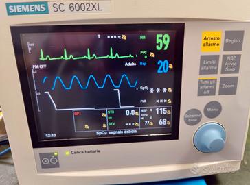 Monitor Multiparametrico Siemens SC 6002 XL
