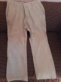 Pantalone velluto SASCH sabbia mis. 48 Usato perf.