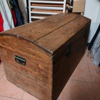 cassa antica del1950 fatta a mano 