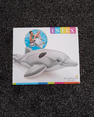 delfino gonfiabile cavalcabile Intex 201x76cm