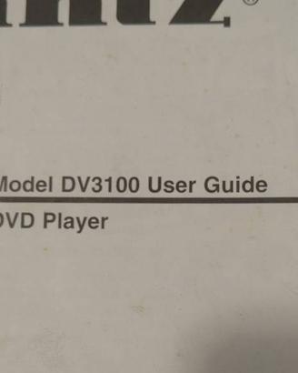 Marantz DV3100 Manuale - DVD Player