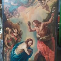 Battesimo di GESÙ-olio su tela,fine'700-Scuola Nap
