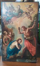 Battesimo di GESÙ-olio su tela,fine'700-Scuola Nap