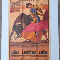 Manifesto Poster 1986 Corrida La Plaza De Toros