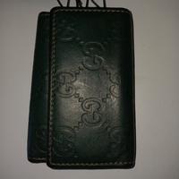 Portachiavi pelle colore verde brand Gucci linea G