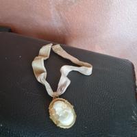Antico   cammeo   spilla  pendente  girocollo, dim