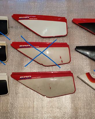 Fianchetti sinistri Honda XL 600 condizioni scarse