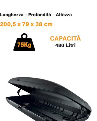 Bara portatutto 480lt