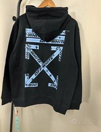 Felpa Off-White Silver Nera