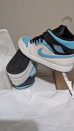 Jordan 1 Mid SE White/Blue - chill black