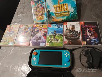 Nintendo Switch Lite+Custodia+7 Giochi