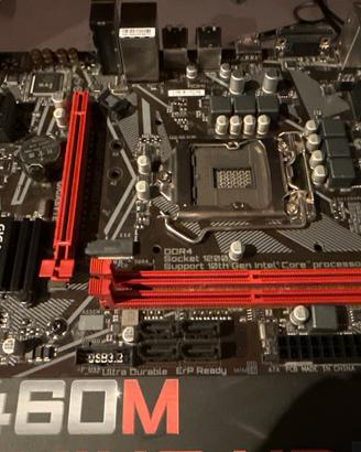 Scheda madre Gigabyte B460M Gaming HD + scatola
