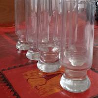 7 bicchieri di vetro da amaro