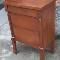 Comodino Antiquariato stile Impero di noce