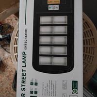 3 luci led solare 500w nuovo incluso supporto luce