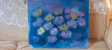 Quadro olio su tela di E. Clavarino Villa