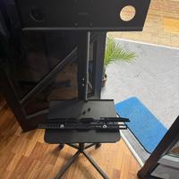 Supporto TV da pavimento con ruote regolabile