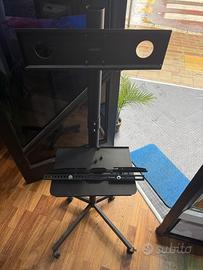 Supporto TV da pavimento con ruote regolabile