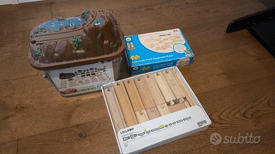 Binari legno compatibili Brio e Ikea Lillabo 