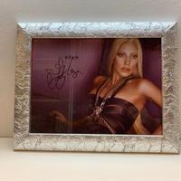 Cornice con foto Lady Gaga autografo reprint