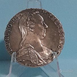 moneta in argento del 1780 Maria Teresa regina
