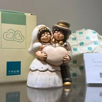 Thun Sposini Ceramica Cuore statuina collezione