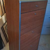 scarpiera tinta ciliegio cm 35x63xh130