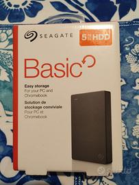 Seagate Basic, 5TB, Hard Disk Esterno Portatile -