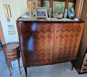 Mobile Bar Art Decò anni 40-50 serratura