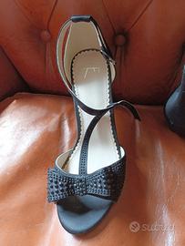 décolleté raso nere 36