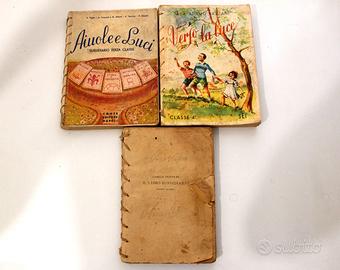 Lotto 3 Sussidiari Scolastici Vintage Anni 20-40