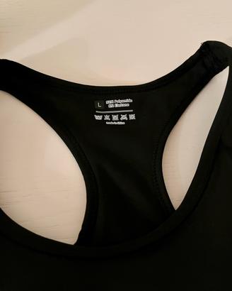 Reggiseno sportivo tg L nero