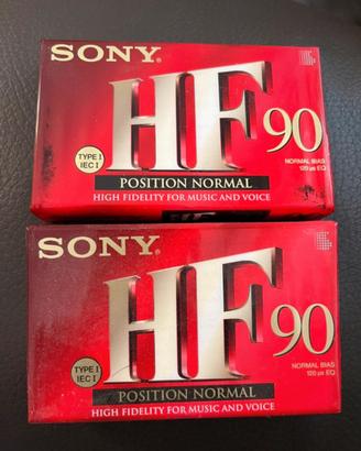 Sony 2 Audiocassette Sony vergini