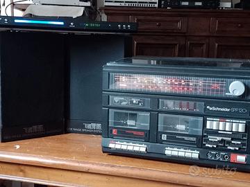 Stereo compatto Schneider completo di casse e CD