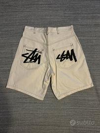 Pantaloncini Jorts Stüssy Workwear -White-Taglia L