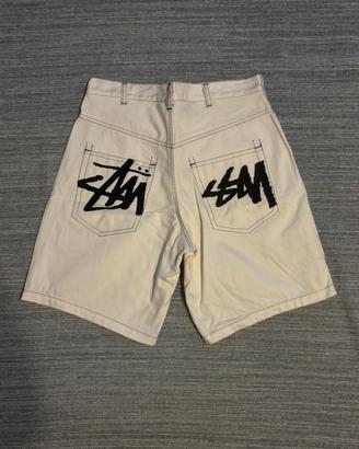 Pantaloncini Jorts Stüssy Workwear -White-Taglia L
