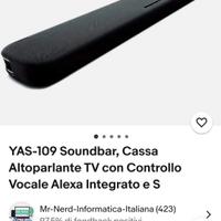 Soundbar YAMAHA YAS-109 con telecomando