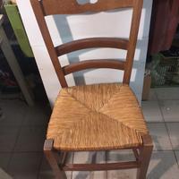 sedie impagliate e vintage