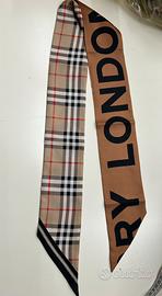 Twilly Burberry originale 100% seta